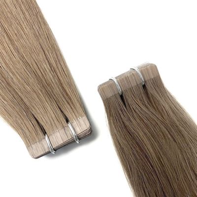Multicolor Duplo Desenhado Virgem Remy Russo Cútica Balayage Tape Extensões de Cabelo