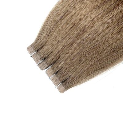 Multicolor Duplo Desenhado Virgem Remy Russo Cútica Balayage Tape Extensões de Cabelo