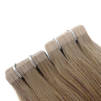 Multicolor Duplo Desenhado Virgem Remy Russo Cútica Balayage Tape Extensões de Cabelo