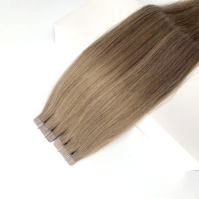 Tela de cabelo russo duplamente desenhada em extensão de cabelo dentro de Remy Hair Muti-Color