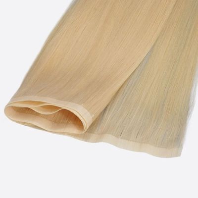 Cores personalizadas PU sem costura de pele de tecido de extensão de cabelo humano para mulheres e padrões de salão