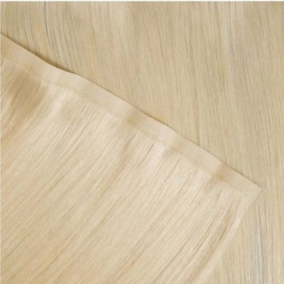 Cores personalizadas PU sem costura de pele de tecido de extensão de cabelo humano para mulheres e padrões de salão