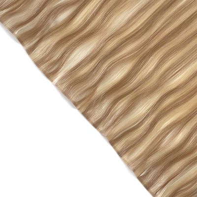 Remy Hair Dyeable PU Skin Weft /Tape Weft Extension com fita de destaque nas extensões de cabelo