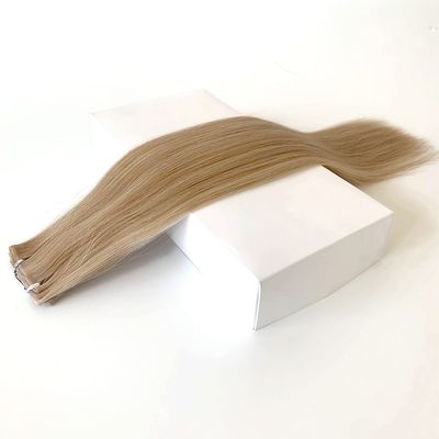 Remy Hair Dyeable PU Skin Weft /Tape Weft Extension com fita de destaque nas extensões de cabelo