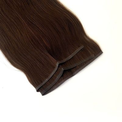 Cabelo de trama plana mini com trama de pele PU e design alinhado de cutícula dupla PW-24268