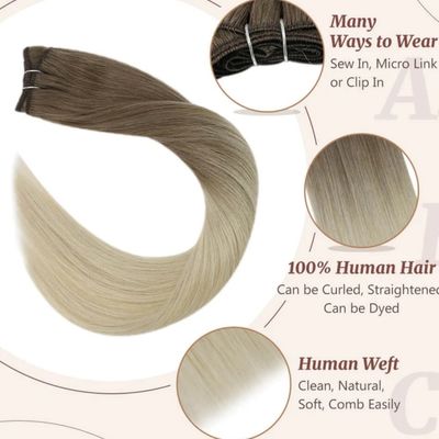 Tela de cabelo duplo europeia Tela de cabelo duplo russo Tela de cavalo Remy Tela de cavalo humana 100 g/ embalagem