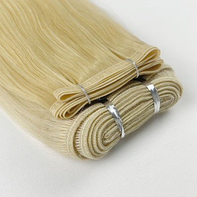 WEFT-231008 Blonde Color Hair Weft Extensions Straight Blonde Remi Double Weft Machine (Machina de dupla tecelagem de cabelo de cor loira)