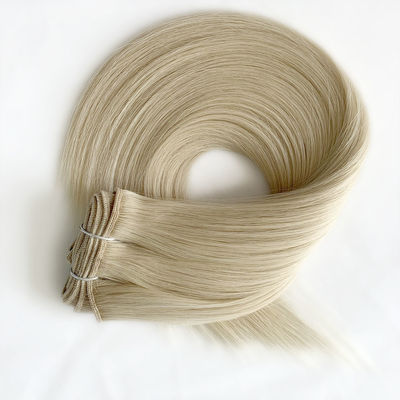 Straight Double Drawn Volume Weft Customized Machine Hair com reembolso de 30 dias
