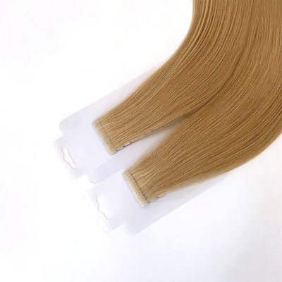 Cabelo humano com fita injetável de tecido de pele PU sem costura em extensões de cabelo de fita invisível