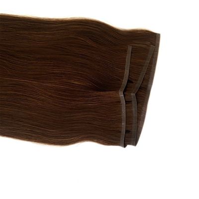 Muti Color Remy Hair Extensions 100% Peruvian Flat Weft Cabelo humano com pele PU Weft