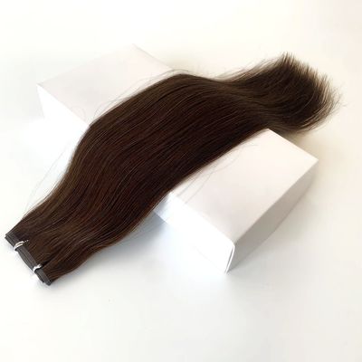 Muti Color Remy Hair Extensions 100% Peruvian Flat Weft Cabelo humano com pele PU Weft