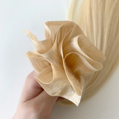 Estreito Estilo PU Tecido de Pele 100% Extensão de Cabelo Humano para Mulheres e Salões Moeda dos EUA