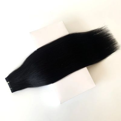 Duplo desenho Loira Europeia de pele virgem Tecido de cabelo humano Pele sem costura Cabelo brasileiro