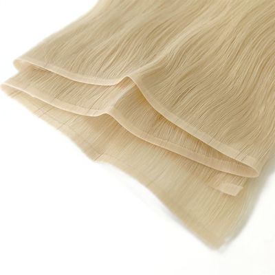 Design personalizado PU pele cabelo tecido de mão Mini tecido plano amarrado para personalização de salão