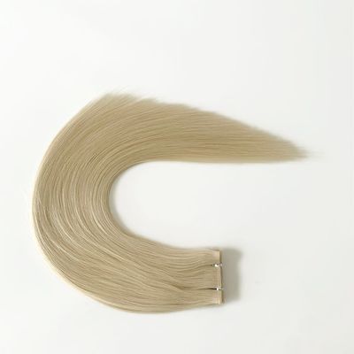 Design personalizado PU pele cabelo tecido de mão Mini tecido plano amarrado para personalização de salão