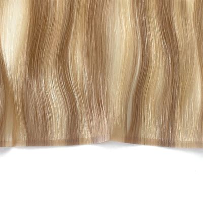 Extensões de cabelo em bruto 100% de cabelo humano Duplo desenho PU Tecido de pele PU Invisível Tecido de cabelo PU