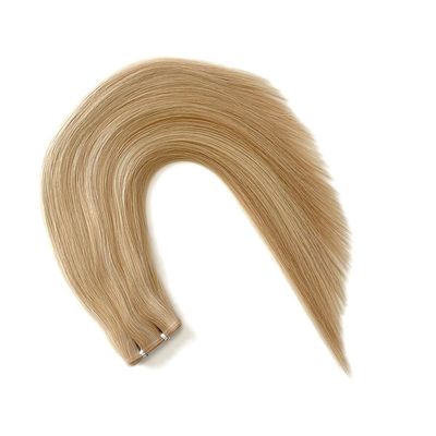 Russian Double Drawn Human Hair PU Skin Weft Extensions Estilo reto Personalização