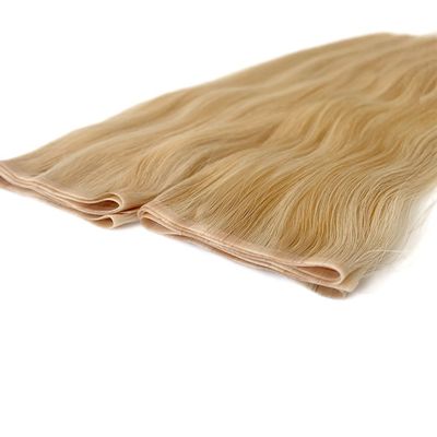 Russian Double Drawn Human Hair PU Skin Weft Extensions Estilo reto Personalização