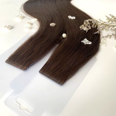 200 embalagens/cartão Extensões de cabelo de fita fina Cabelos humanos vietnamitas em cores destacadas