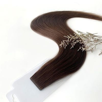 Pagamento inicial fornecimento de salão de beleza fita de sombra em extensões de cabelo europeia Remy cutícula de cabelo