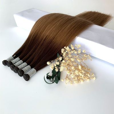 Extensões de cabelo virgem humana duplo desenhado