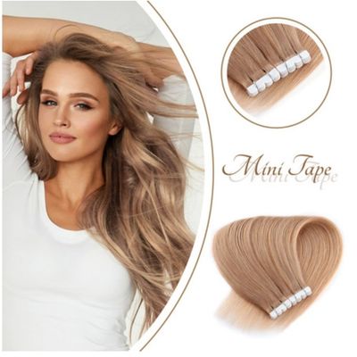 20 polegadas de fita cambojana invisível em extensões de cabelo humano.