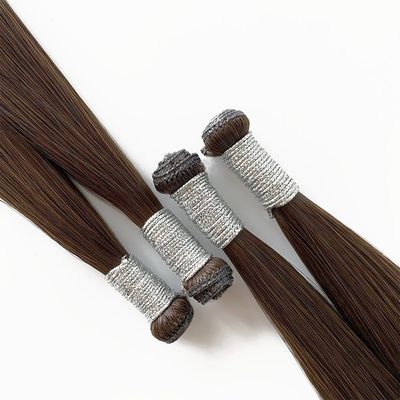 Estilo reto, cabelo humano indiano bruto, extensão de cabelo humano, génio dos EUA, duplo desenho, um cabelo doador.