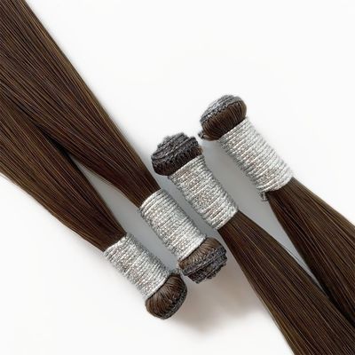 Estilo reto, cabelo humano indiano bruto, extensão de cabelo humano, génio dos EUA, duplo desenho, um cabelo doador.