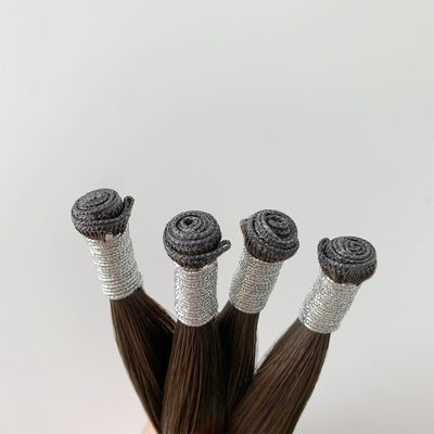 Estilo reto, cabelo humano indiano bruto, extensão de cabelo humano, génio dos EUA, duplo desenho, um cabelo doador.