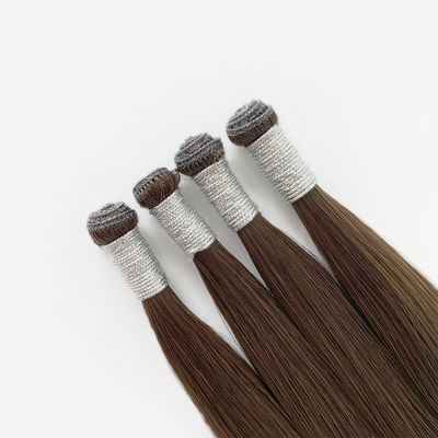Estilo reto, cabelo humano indiano bruto, extensão de cabelo humano, génio dos EUA, duplo desenho, um cabelo doador.