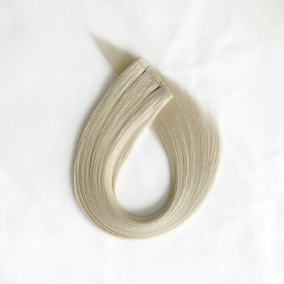 Remy Hair Invisible Flat Hair Weft para extensões de cabelo de aparência natural