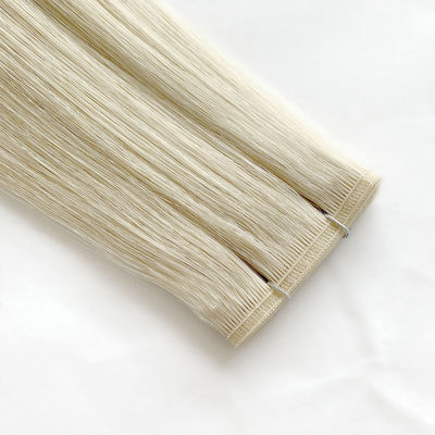Remy Hair Invisible Flat Hair Weft para extensões de cabelo de aparência natural
