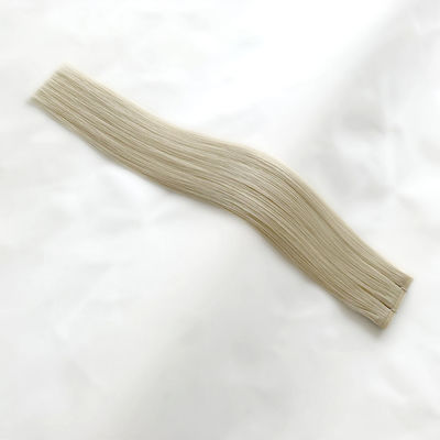 Remy Hair Invisible Flat Hair Weft para extensões de cabelo de aparência natural