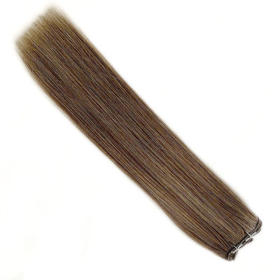 24 polegadas de personalização fina suave luz sem costura entrelaçamento remy 12A grau entrelaçamento extensões de cabelo