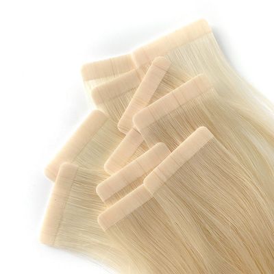 Grade 12A, não transformada, de fita inscrita em bruto, duplo desenhado, virgem Remy 100 Extensão de cabelo humano