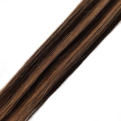 Cores naturais e estratificáveis de pele de cor muti de dois lados tecidos de cabelo humano extensões de cabelo PU