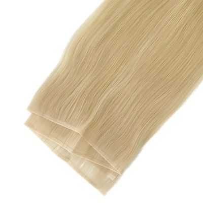 Cores naturais e estratificáveis de pele de cor muti de dois lados tecidos de cabelo humano extensões de cabelo PU