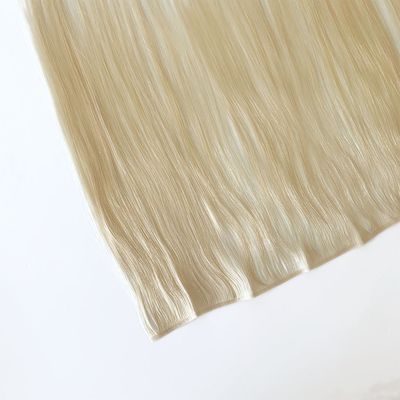 Pagamento inicial Extra longo Micro fino Sem costura PU Tecido de pele Invisível Tecido de cabelo