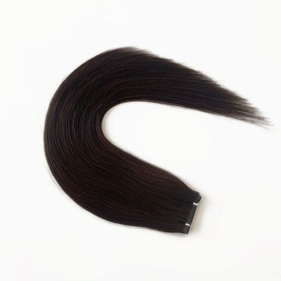 Cabelo duplo de pele de PU, com tecido, sem costura, de luxo, virgem, cabelo humano brasileiro