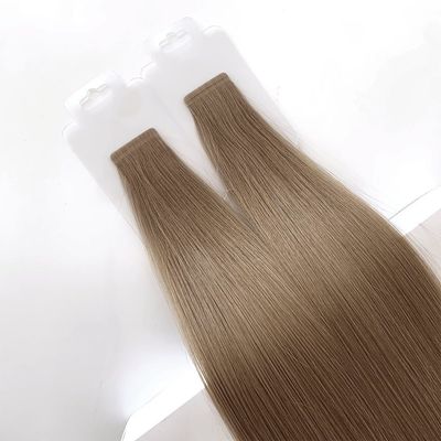 Banda de cabelo alinhada com cutícula brasileira Remy em cor de sombra Tecido de pele fina Extensão de cabelo