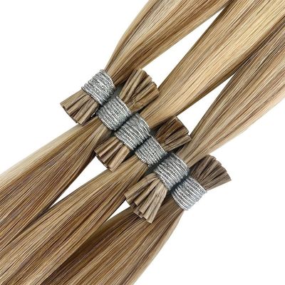 Queratina crua Extensão de pontas do cabelo 100% Remy Natural Extensão de cabelo humano duplo desenhado