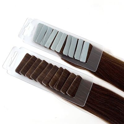 100% cabelo humano fita brasileira crua em extensões de cabelo duplo desenhado personalização