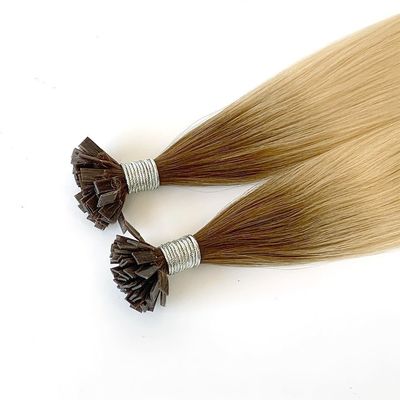 Extensões de cabelo russo de ponta plana Duplo cabelo remy desenhado U-ponta pré-ligada queratina