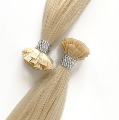 Extensões de cabelo de ponta plana pré-ligadas personalizadas Russian Remy 100% European Hair K Tip