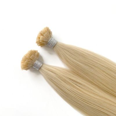 Extensões de cabelo de ponta plana pré-ligadas personalizadas Russian Remy 100% European Hair K Tip