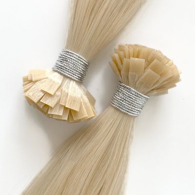 Comprar U V Fan Y I Tip Queratina Cabelo Humano Fusão de Fusão Cinza Extensões de Cabelo 1g/filamento