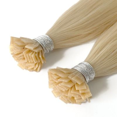 Cabelo de ponta plana natural de cor reta Cabelo virgem Remy Russian Hair Extensions US