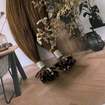 Muti-Color 100% de cabelo humano virgem duplo desenhado cru U Tip Extensões de cabelo de ponta plana