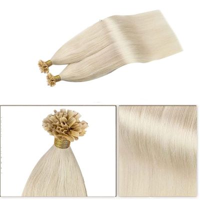Cabelo Humano Italiano Queratina Pré-Aligada Remy Duplo Desenhado U Tip Extensão de Cabelo UT-23502