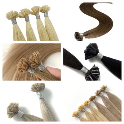 Remy Hair Cabelo Humano Duplo Desenhado Virgem Cruda Keratina Pré-Enxertada Nail U Tip Hair Extension